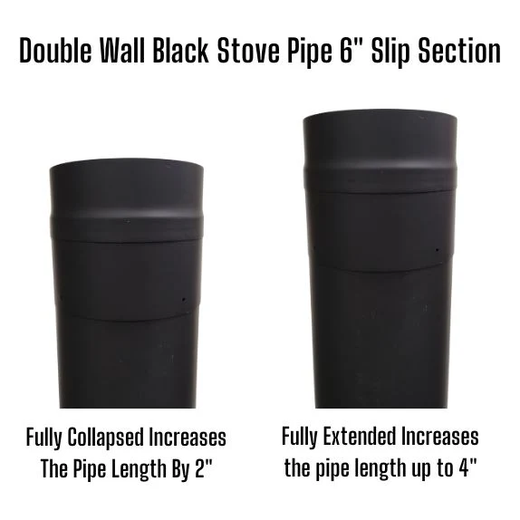 Double Wall Stove Pipe Slip Sections - Image 4